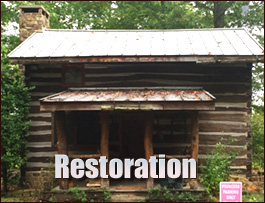Historic Log Cabin Restoration  Camden, Alabama